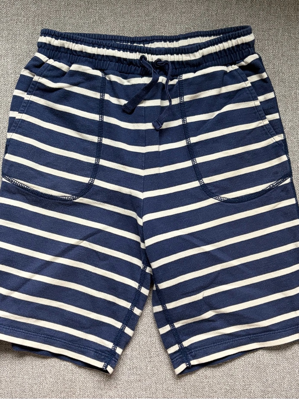 HA striped knit shorts in French terry - size 10